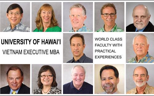 Các Giáo sư dạy trong chương trình Executive MBA của Đại học Hawaii.