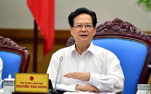 Thủ tướng Nguyễn Tấn Dũng: "Qua kết quả thực hiện 6 tháng đầu năm, chúng ta hoàn toàn có niềm tin, chúng ta không nói một cách chủ quan".<br>