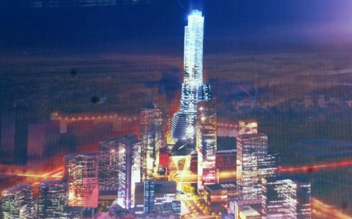 Phối cảnh dự án tháp Empire City nằm trong khu đô thị mới Thủ Thiêm.<br>