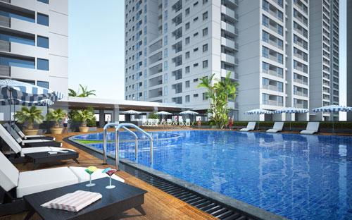Phối cảnh một góc dự án The Pride.<br>
