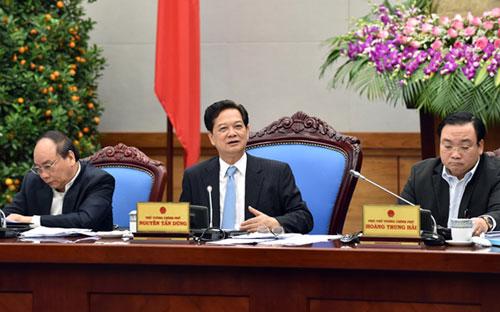 Thủ tướng Nguyễn Tấn Dũng chủ trì phiên họp thường kỳ tháng 2/2015 của Chính phủ ngày 2/3.<br>