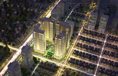 Phối cảnh tổng thể dự án Eco-Green City, Nguyễn Xiển, Hà Nội.