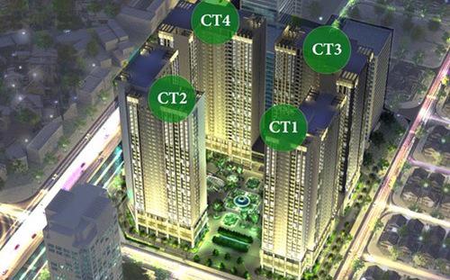 Eco-Green City gồm 4 tòa nhà cao 35 tầng và 1 tầng hầm.