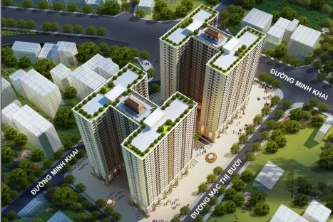 Phối cảnh dự án Hòa Bình Green City.<br>