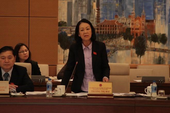 Chủ nhiệm Ủy ban Về các vấn đề xã hội Trương Thị Mai cho rằng, nếu không có điều luật để áp dụng thì trách nhiệm thuộc về nhà nước chứ không thuộc về người dân.<br>