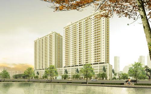 Phối cảnh tổng thể dự án Bắc Hà Tower.<br>
