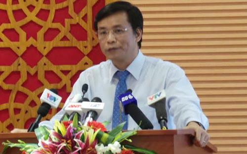 Chủ nhiệm Văn phòng đồng thời là người phát ngôn của Quốc hội, ông Nguyễn Hạnh Phúc - ảnh: LP<br>