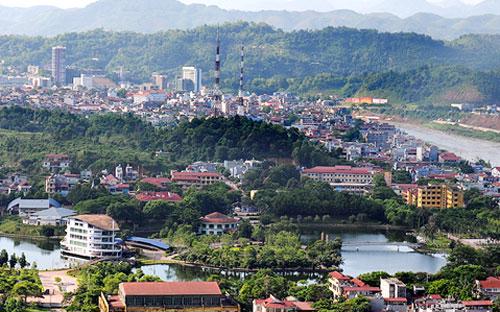 Một góc thành phố Lào Cai, tỉnh Lào Cai.<br>