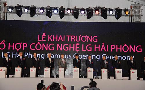 LG khai trương tổ hợp công nghệ tại khu công nghiệp Tràng Duệ.<br>