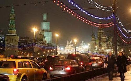 Đường phố thủ đô Moscow của Nga - Ảnh: Getty/CNBC.<br>