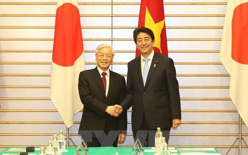 Hai nhà lãnh đạo của Việt Nam và Nhật Bản đã đạt được nhiều thoả thuận sau cuộc hội đàm ngày 15/9.<br>