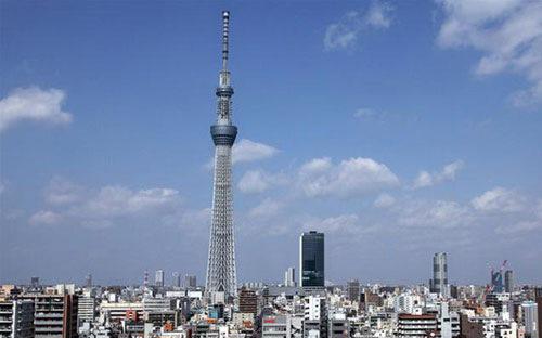 Một tháp truyền hình tại Tokyo - Nhật Bản.<br>