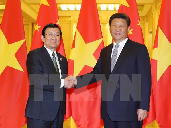Chủ tịch nước Trương Tấn Sang khẳng định Việt 
Nam trước sau như một hết sức coi trọng phát triển quan hệ ổn định, lành
 mạnh và lâu dài với Đảng, Nhà nước và nhân dân Trung Quốc.