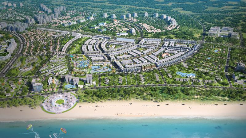Phối cảnh dự án Khu đô thị Du lịch Sinh thái Nhơn Hội (Quy Nhơn, Bình Định) do Phát Đạt đầu tư và phát triển.