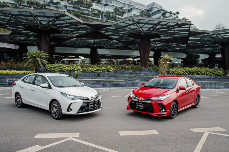 Toyota Vios 2021 có đến 4 phiên bản khác nhau.