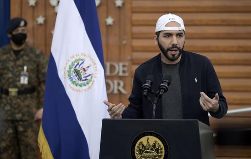 Tổng thống El Salvador Nayib Bukele - Ảnh: Bloomberg.