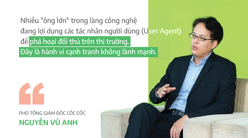 Ông Nguyễn Vũ Anh, Phó Tổng Giám đốc của Cốc Cốc.