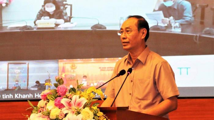 Thứ trưởng Bộ Giao thông vận tải Lê Đình Thọ phát biểu tại buổi lễ.