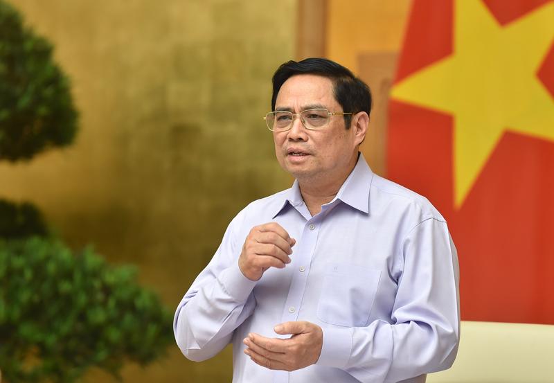 Thủ tướng Phạm Minh CHính tại hội nghị - Ảnh: VGP