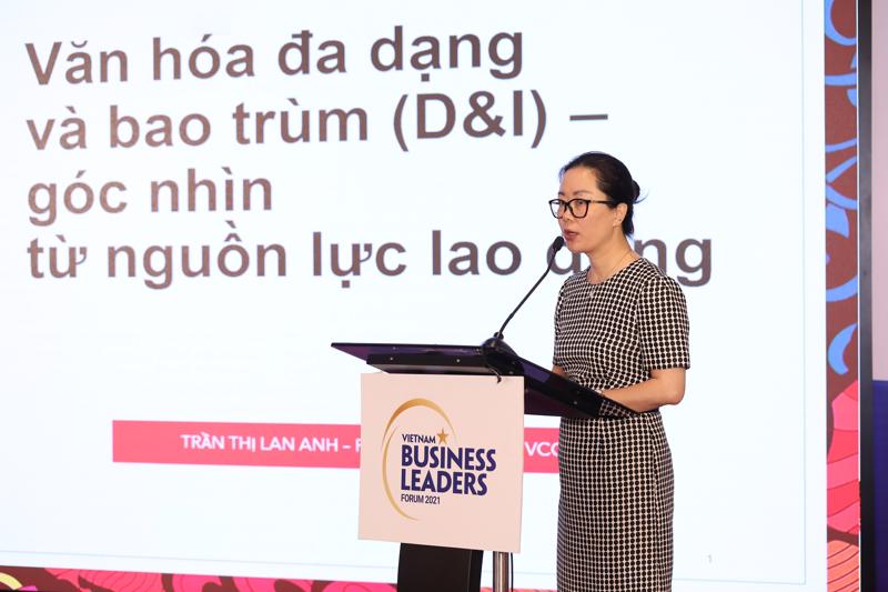 Bà Trần Thị Lan Anh, Phó Tổng thư ký Phòng Thương mại và Công nghiệp Việt Nam. 