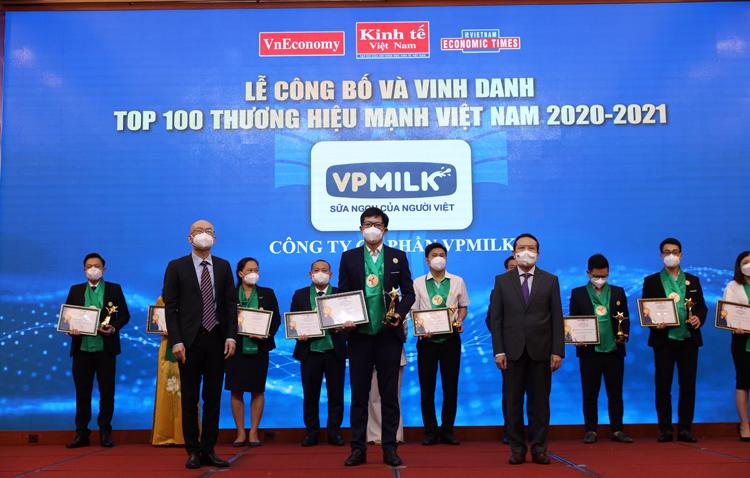 VPMilk được vinh danh “Top 100 Thương hiệu mạnh Việt Nam".