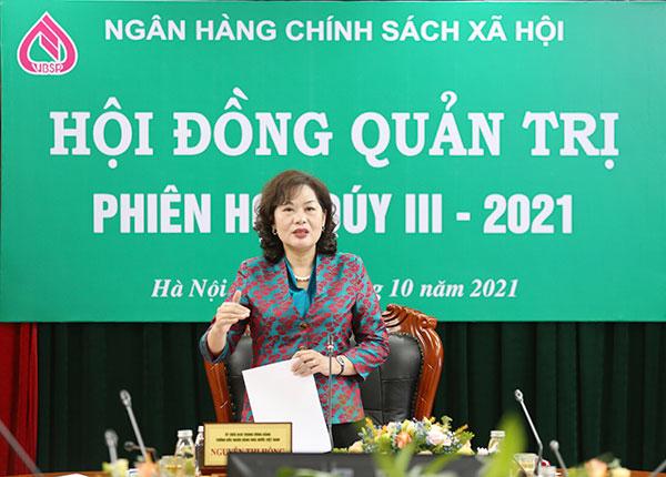 Thống đốc Nguyễn Thị Hồng kiêm Chủ tịch Ngân hàng Chính sách Xã hội