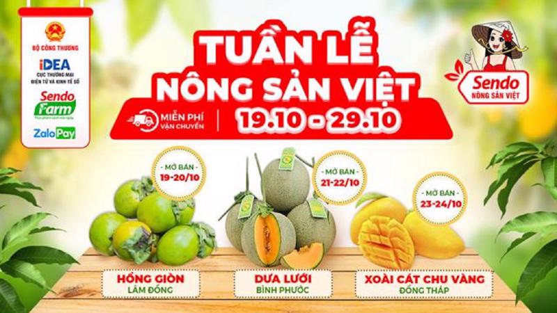 Tuần lễ nông sản Việt diễn ra từ ngày 19 - 29/10/2021.
