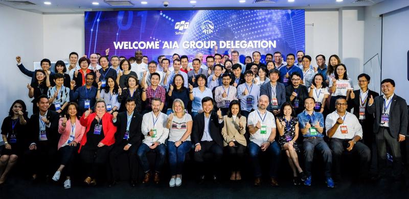 Đội ngũ AIA Việt Nam và FPT Software.