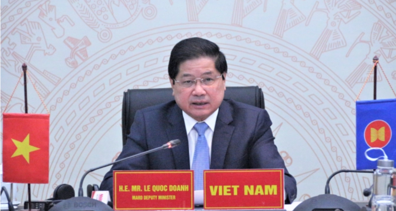 Thứ trưởng Lê Quốc Doanh tham dự hội nghị trực tuyến