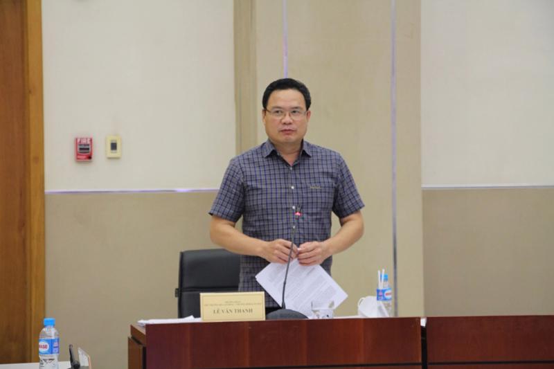 Thứ trưởng Bộ Lao động - Thương binh và Xã hội Lê Văn Thanh làm việc với tỉnh Bình Dương về triển khai chính sách hỗ trợ. 