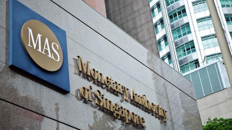 Trụ sở Cơ quan Giám sát tiền tệ Singapore (MAS) ở Singapore - Ảnh: Bloomberg.