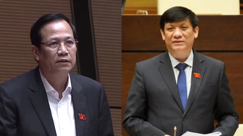 Bộ trưởng Đào Ngọc Dung và Bộ trưởng Nguyễn Thanh Long.