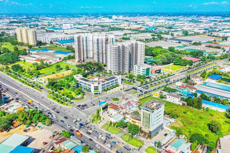 Tốc độ đô thị hóa thành phố Thuận An (Bình Dương) cao nhất cả nước với 98,5% năm 2020.