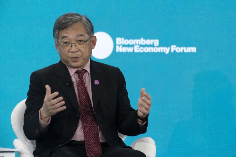 Bộ trưởng Thương mại và Công nghiệp Singapore Gan Kim Yong - Ảnh: Bloomberg