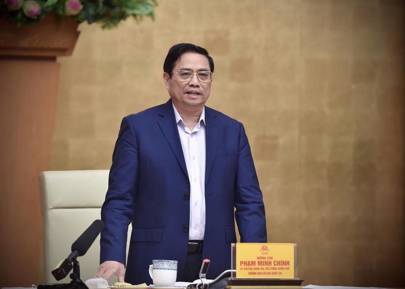 Thủ tướng Phạm Minh Chính phát biểu tại cuộc họp - Ảnh: VGP