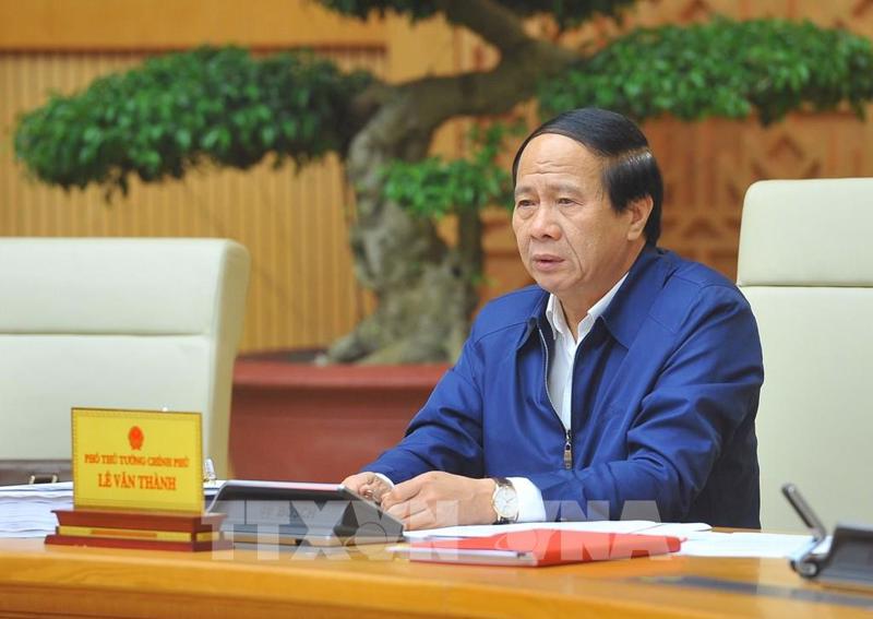 Phó Thủ tướng Lê Văn Thành, Chủ tịch Hội đồng Thẩm định Quy hoạch phát triển ĐBSCL chỉ đạo hội nghị.