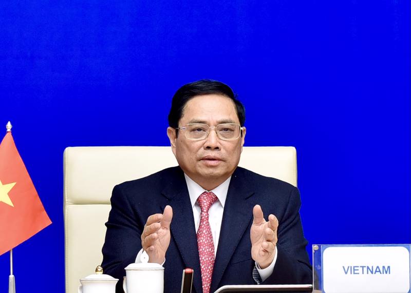 Thủ tướng Phạm Minh Chính tại hội nghị - Ảnh: VGP