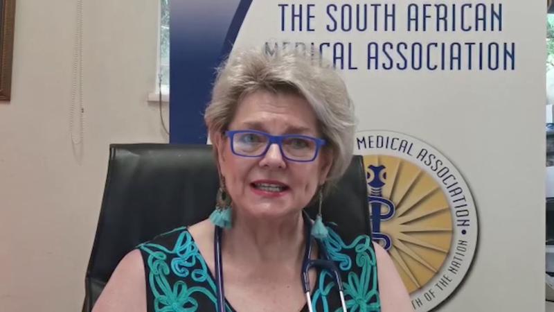 Bác sỹ Angelique Coetzee, Chủ tịch Hiệp hội Y khoa Nam Phi.