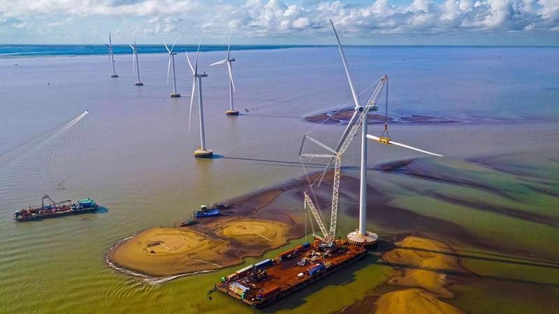 The first commercial wind power plant in Ben Tre province. Source: VnEconomy
