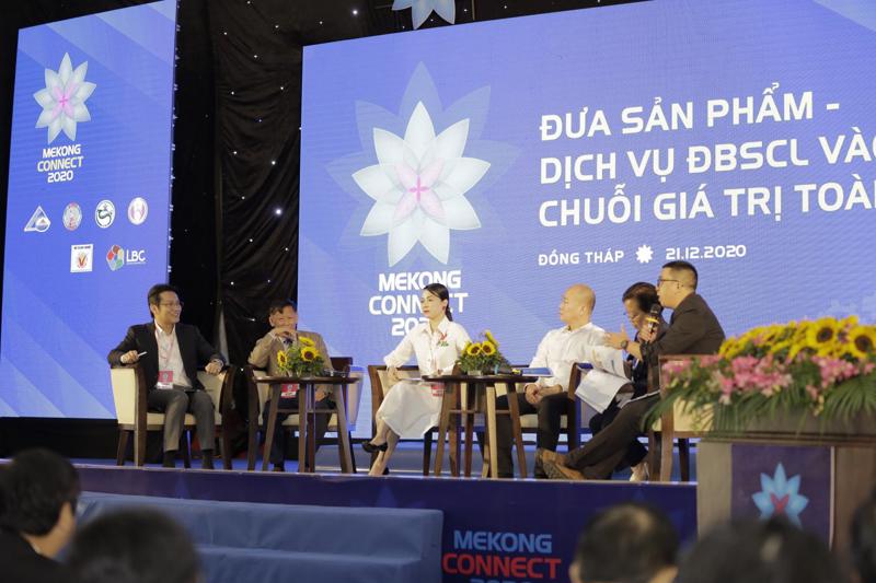 Một phiên thảo luận trong chuỗi sự kiện tại Mekong Connect 2020 tại Đồng Tháp.