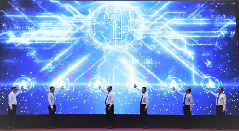 The launch ceremony for Tien Giang province’s digital government platform. Source: VnEconomy