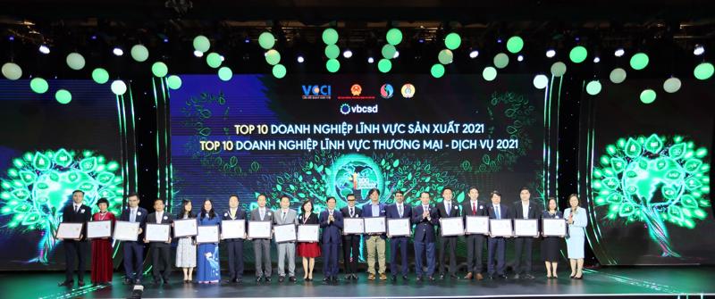 Suntory PepsiCo thuộc Top 10 Doanh nghiệp bền vững Việt Nam 2021 – Theo VCCI & VBCSD