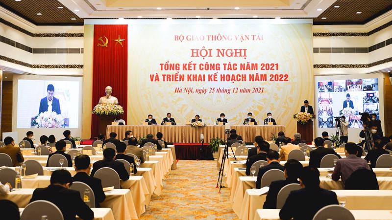 Hội nghị Tổng kết nhiệm vụ năm 2021 và triển khai nhiệm vụ năm 2022 Bộ Giao thông vận tải.