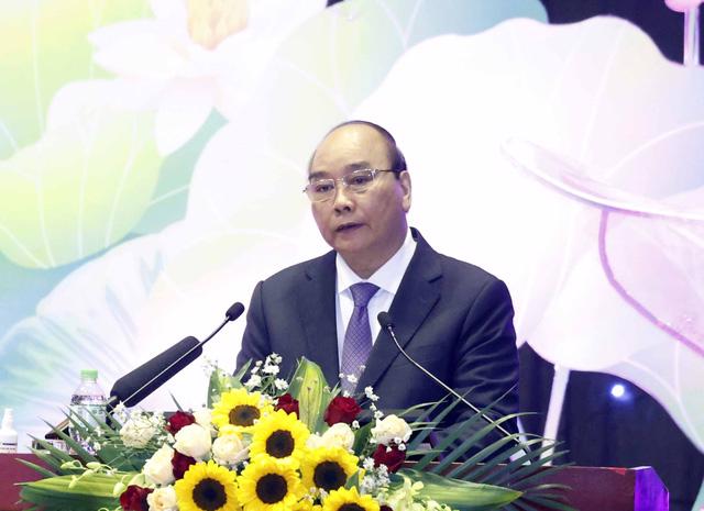 Chủ tịch nước Nguyễn Xuân Phúc phát biểu tại đại hội - Ảnh: TTXVN
