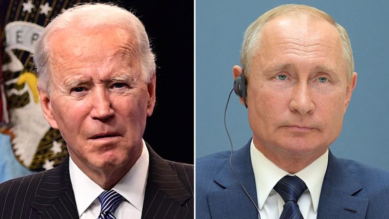 Tổng thống Mỹ Joe Biden (trái) và Tổng thống Nga Vladimir Putin.