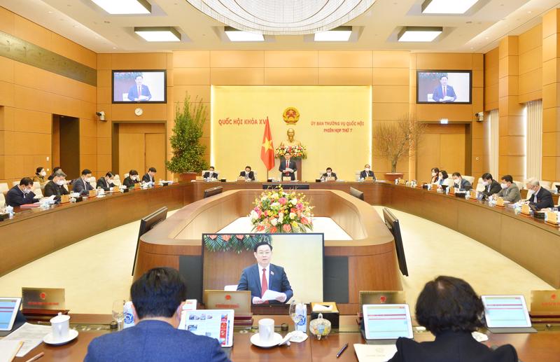 Ủy ban Thường vụ khai mạc phiên họp thứ 7 - Ảnh: Quochoi.vn