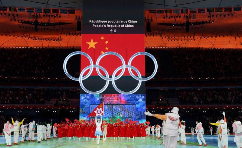Lễ khai mạc Olympics mùa đông 2022 ngày 4/2 tại Trung Quốc - Ảnh: Reuters
