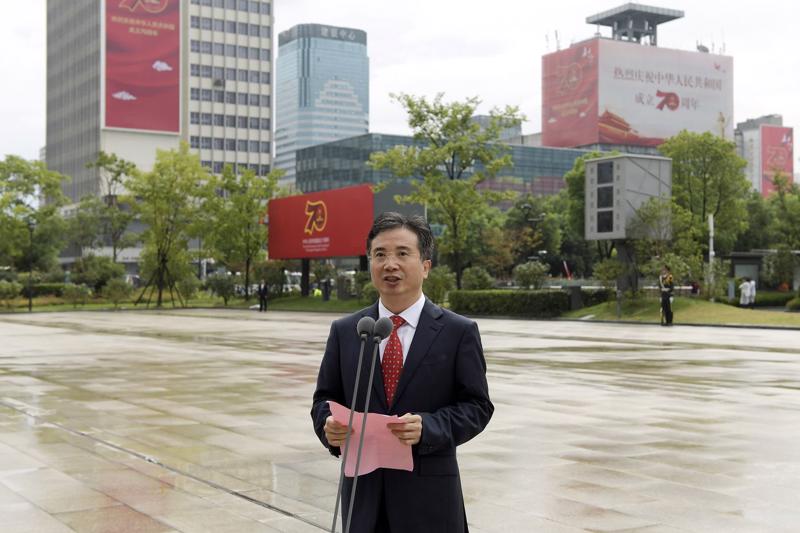 Ông Zhou Jiangyong, cựu Bí thư thành uỷ Hàng Châu, vào năm 2019 - Ảnh: Getty/Bloomberg.