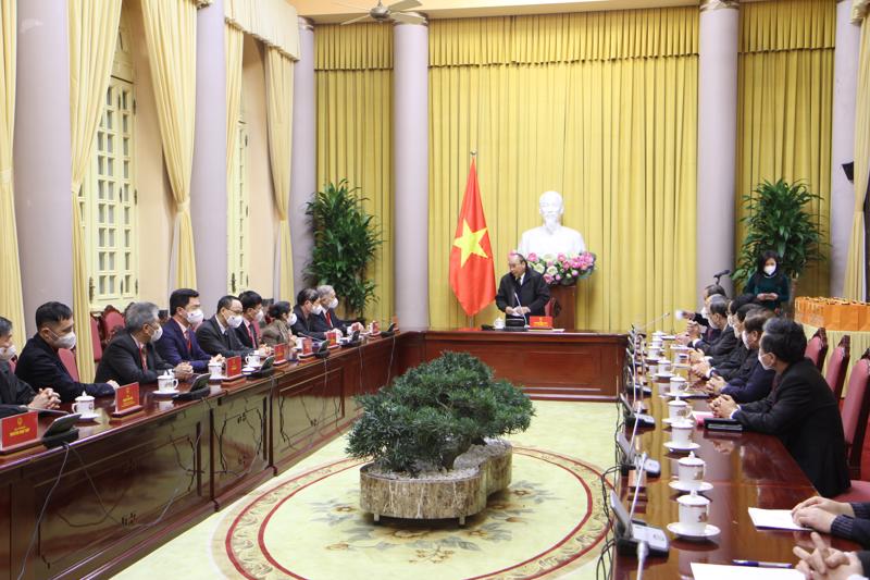 Chủ tịch nước Nguyễn Xuân Phúc tiếp Hội Khoa học Kinh tế Việt Nam