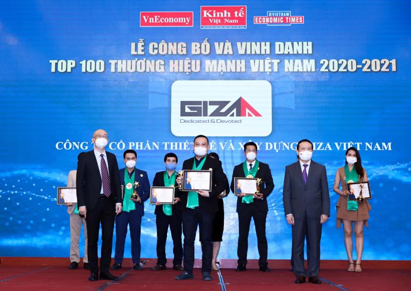 Giza được vinh danh Thương hiệu mạnh Việt Nam 2021.